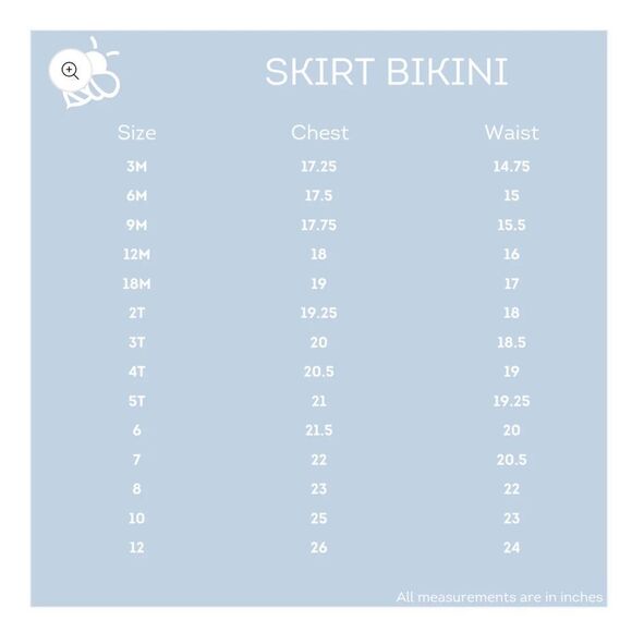 SUGAR BEE CLOTHING
Skirt Bikini - Magnolia Size 7 NWT in packaging - Picture 5 of 7